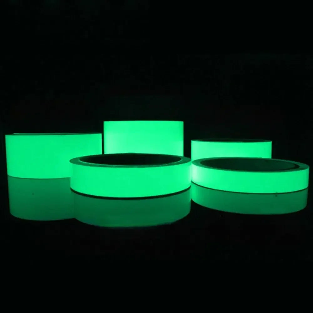 Glow Double Sided Tape Waterproof Adhesive Fluorescent Extras Strong Double-sided Adhesive Tape Fluorescence Dark Stairs Warn Peaceful Pleasures Health and Wellness