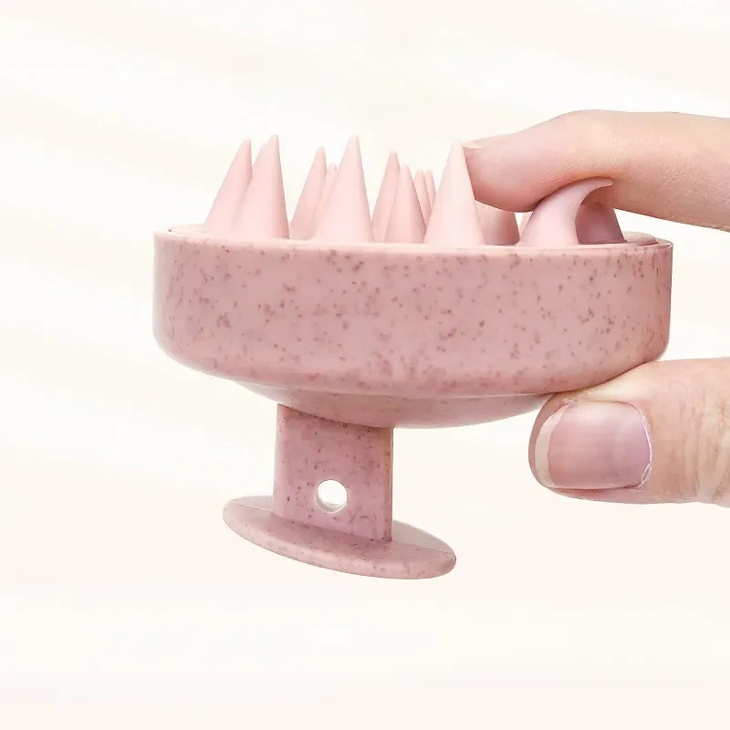 Silicone Scalp Massager Shampoo Brush – Deep Cleanse & Relax