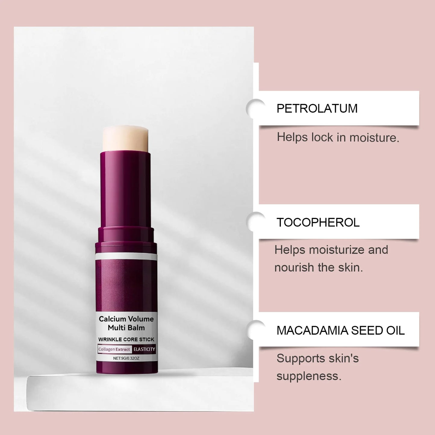 Moisturizing Skin Care Stick | Collagen & Vitamin E Cream