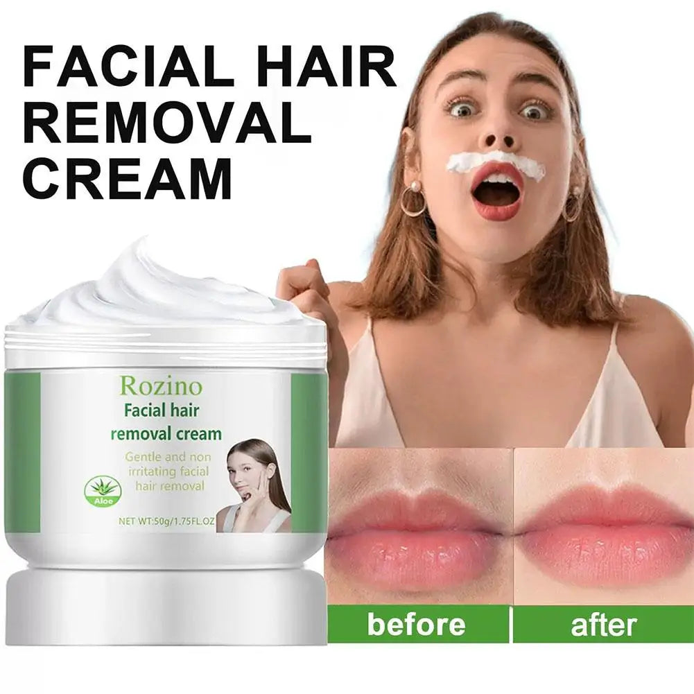 Facial Hair Removal Cream – Gentle Depilatory for Upper Lip & Chin Peaceful Pleasures Health and Wellness