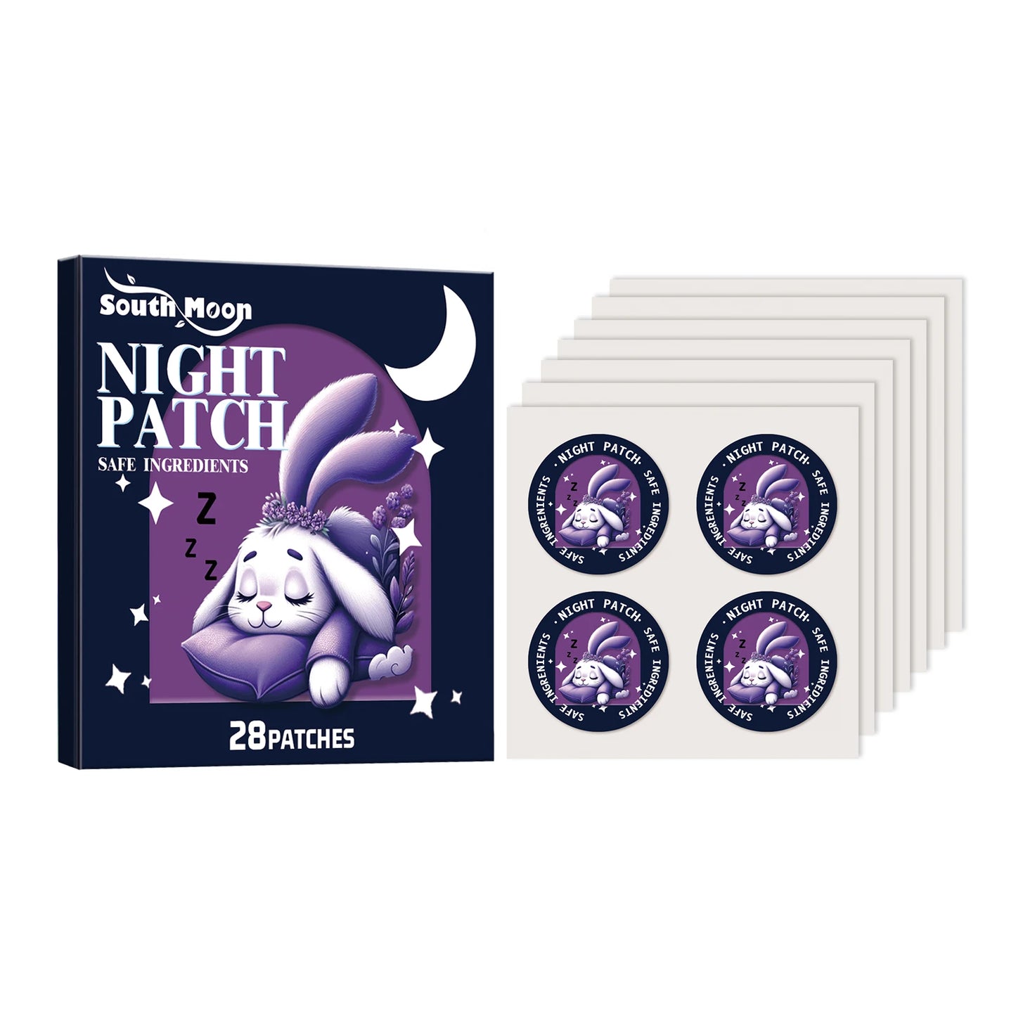 28-Pack Natural Sleep Aid Patches – Calm & Deep Sleep Support