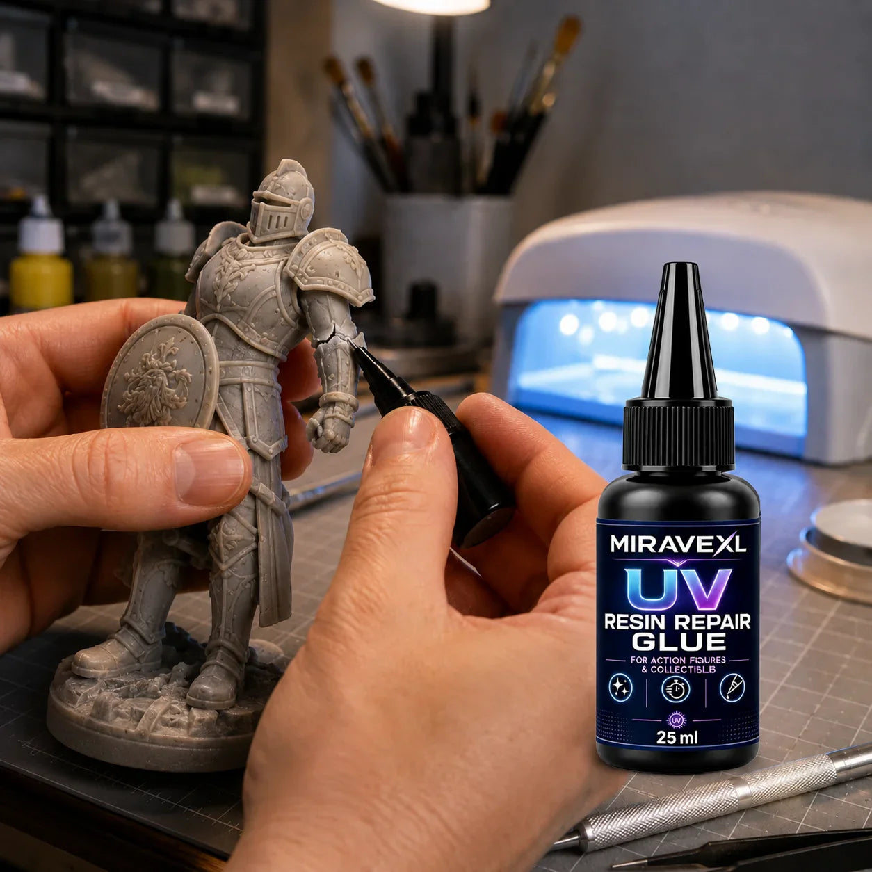 25g UV Epoxy Resin Glue – Clear, Fast-Curing DIY Craft Adhesive