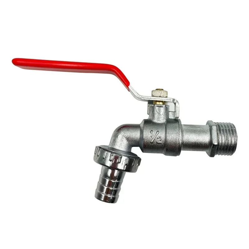Single Control IBC Ton Bucket Accessories Zinc Alloy Faucet 1/2-3/4 Inch Antifreeze Outdoor Garden Washing Machine Faucet Peaceful Pleasures Health and Wellness