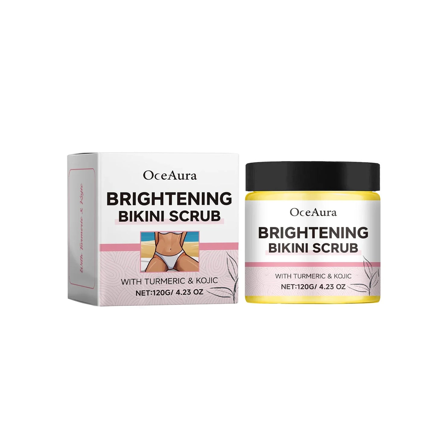 OceAura Vitamin Body Brightening Scrub 120g – Exfoliate & Even