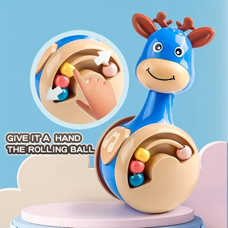 Roly Poly Tumbler Baby Toy 6–12 Months | Deer Wobbler Toy