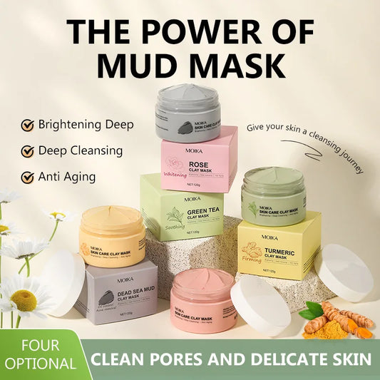 Rose Whitening Clay Mask 120g – Hydrating & Pore Cleansing Clay Facial Mask Oasis Select