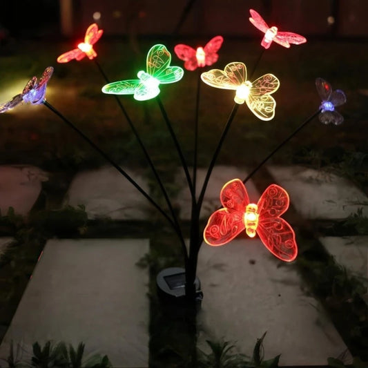 Solar Butterfly Garden Lights – Waterproof Christmas Outdoor Decor