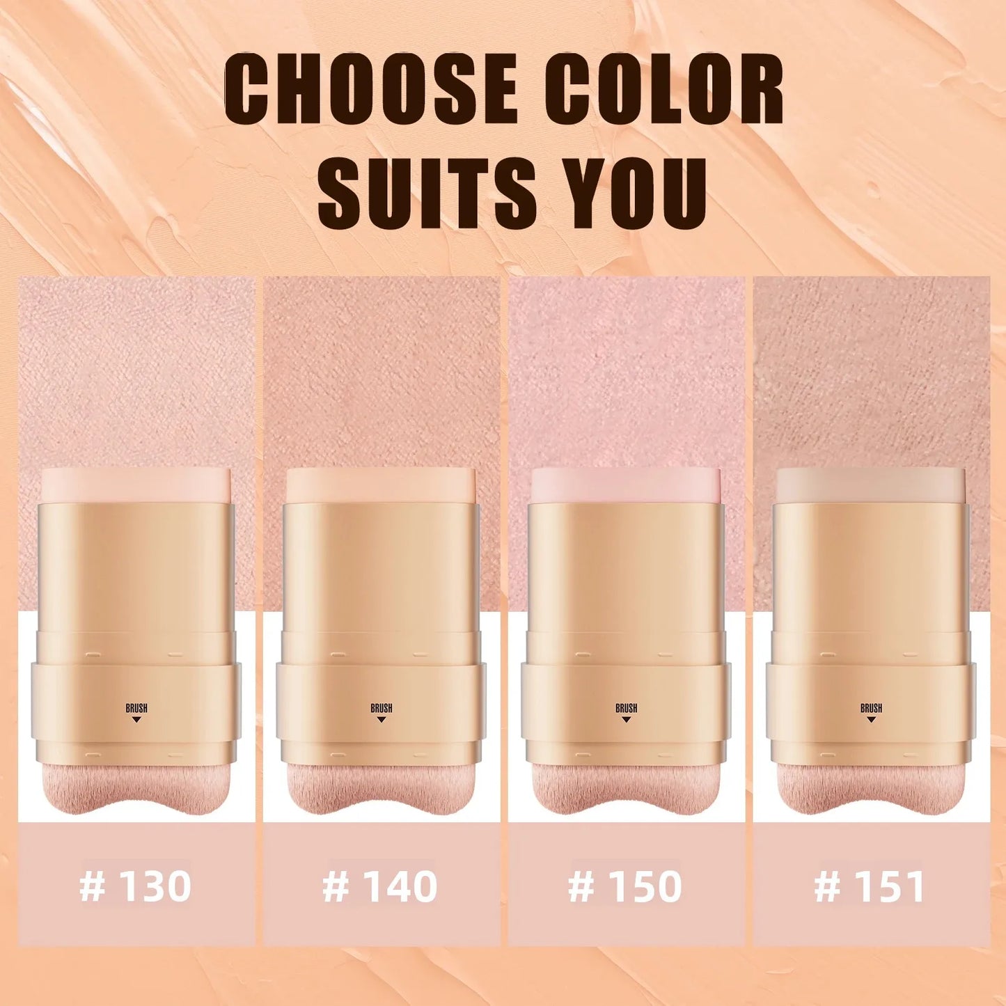 Hello Kiss 2-in-1 Waterproof Concealer Stick & Brush | 12g