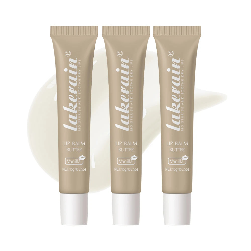 3pcs/Kit Butter Moisturizing Lip Gloss Oil Jelly Lipgloss Liquid Lipstick Lip Tint Brown Sugar Crystal Lip Balm Peaceful Pleasures Health and Wellness 1x3