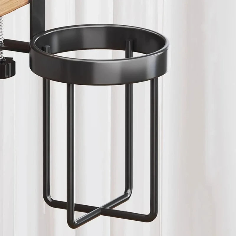 Wall Mount Mug Holder – Adjustable Metal Coffee Cup Rack