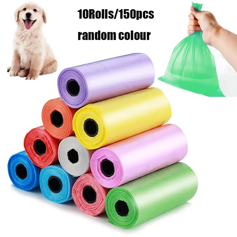 Dog Poop Bags 10 Pack – Durable, Easy Carry, Universal Print