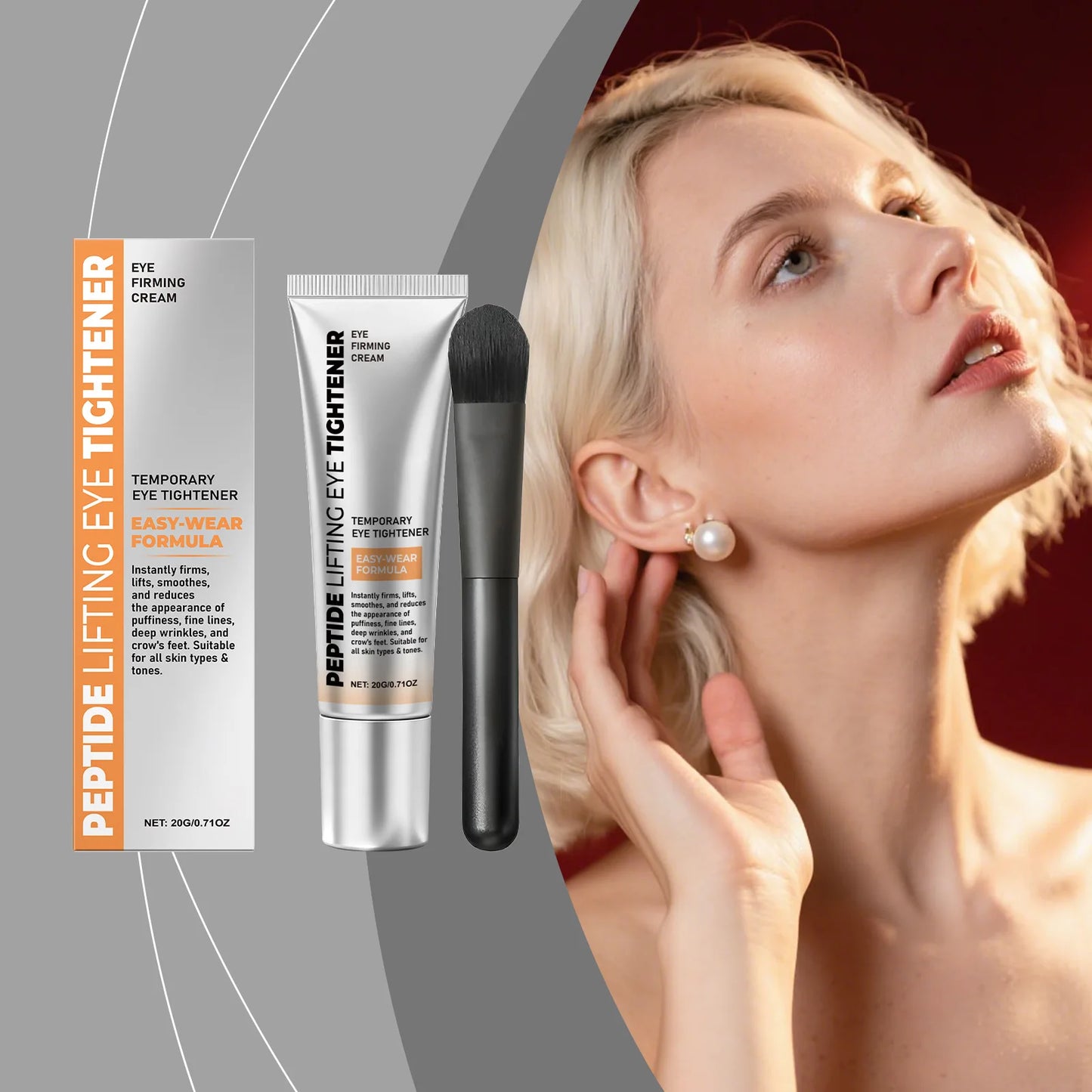 Eye Tighten Cream Firming Wrinkle Elimination Smooth Fine Lines Reduce Anti Puffiness Lifting Nourishing Dark Circles Eye Cream Peaceful Pleasures Health and Wellness