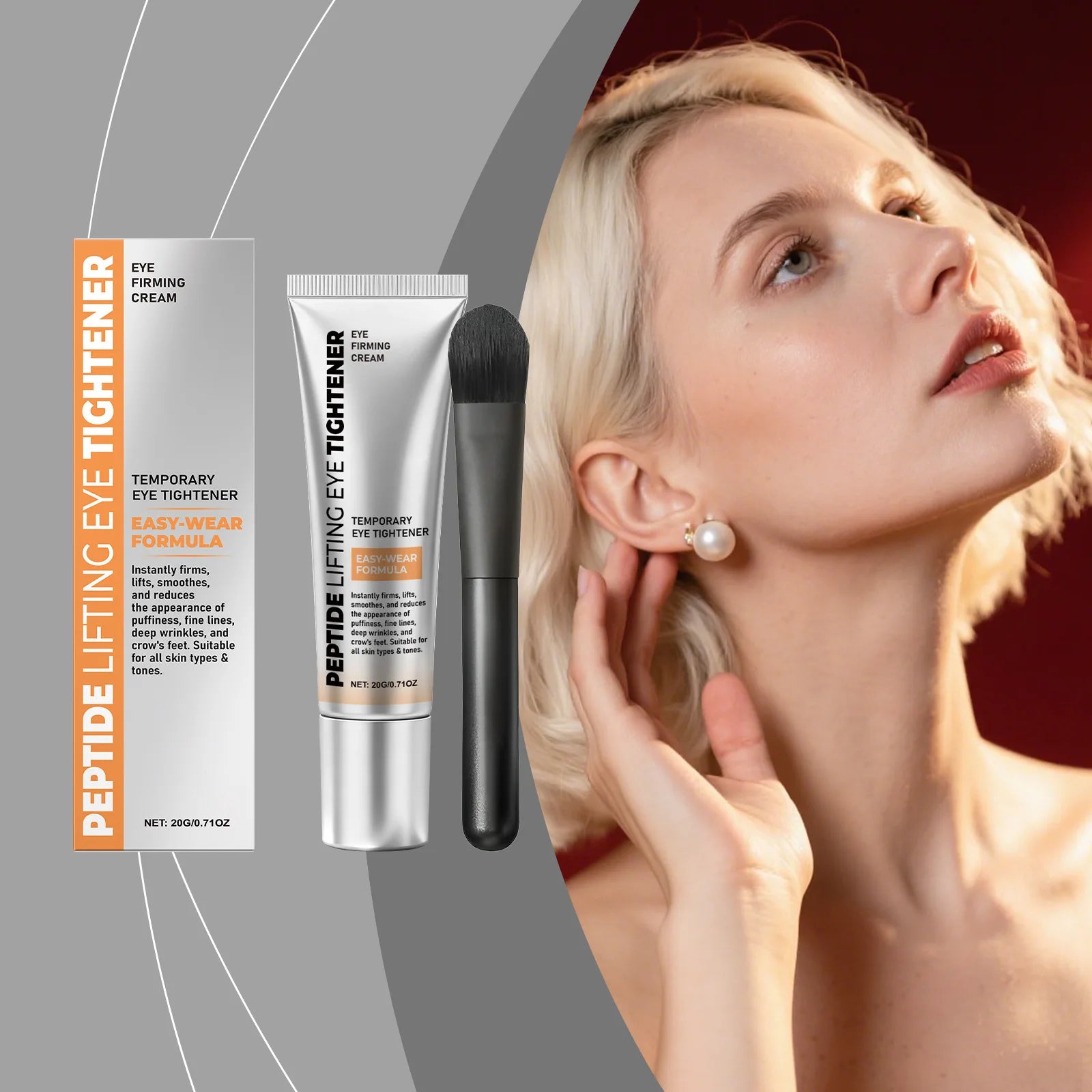 Eye Tighten Cream Firming Wrinkle Elimination Smooth Fine Lines Reduce Anti Puffiness Lifting Nourishing Dark Circles Eye Cream Peaceful Pleasures Health and Wellness