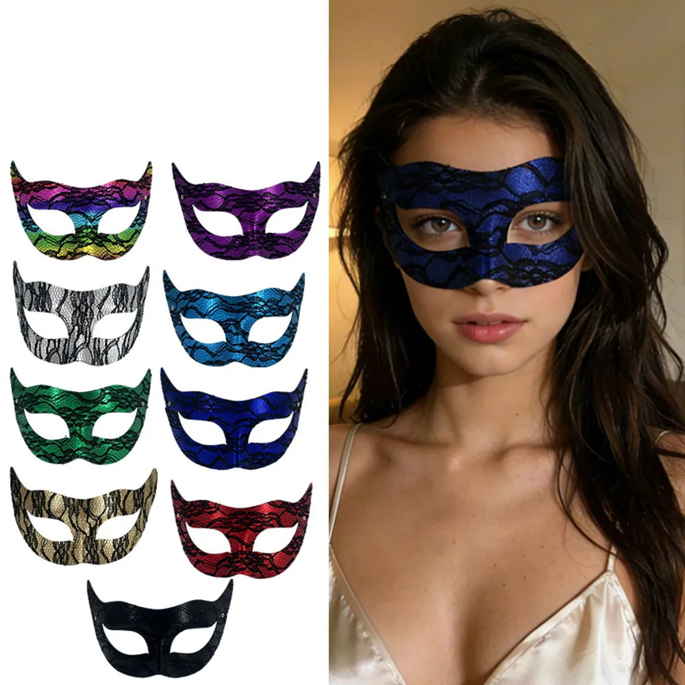 PVC Princess Half-Face Masquerade Mask | Halloween Carnival