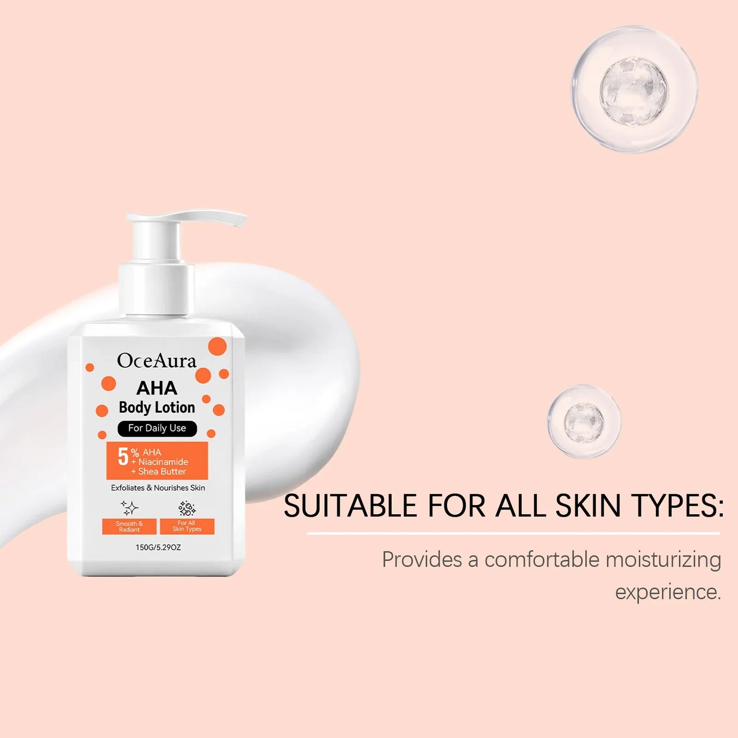 OceAura Niacinamide Body Lotion – Brightening & Nourishing 150g