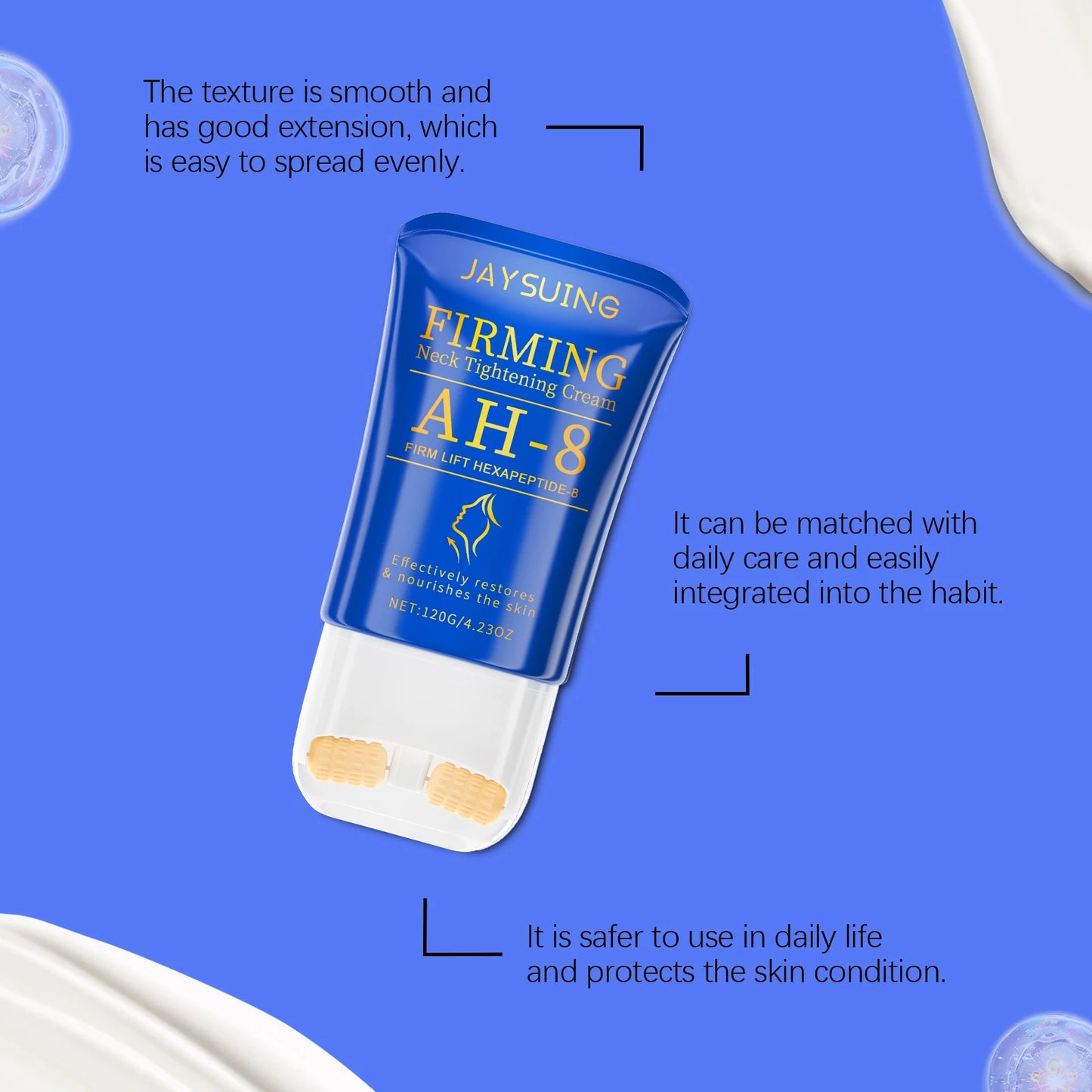 Jaysuing Lifting Firming Neck Cream with Roller | Anti-Aging