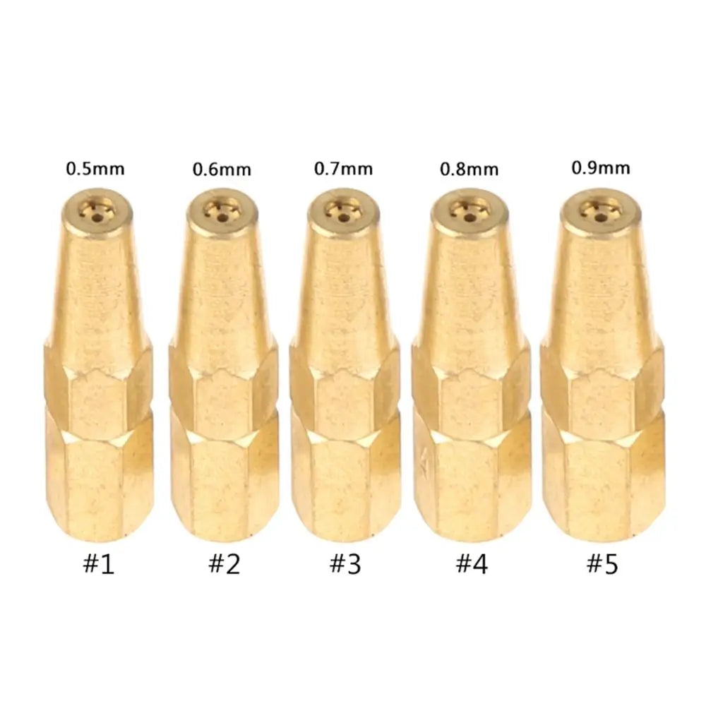 5pcs H01-2 Brazing Torch Nozzles | Propane & Acetylene Tips