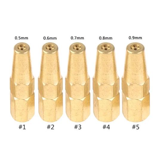5pcs H01-2 Brazing Torch Nozzles | Propane & Acetylene Tips Brazing Torch Nozzles Peaceful Pleasures Health and Wellness Propane Version