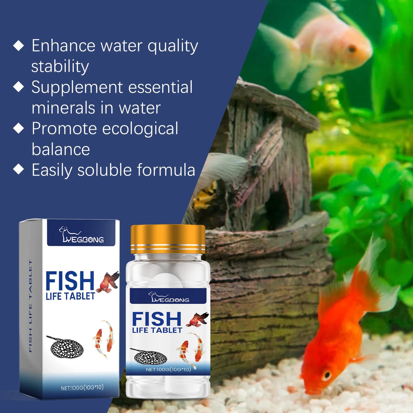 Aquarium Salt Slices 100g | Fish Tank Water Conditioner
