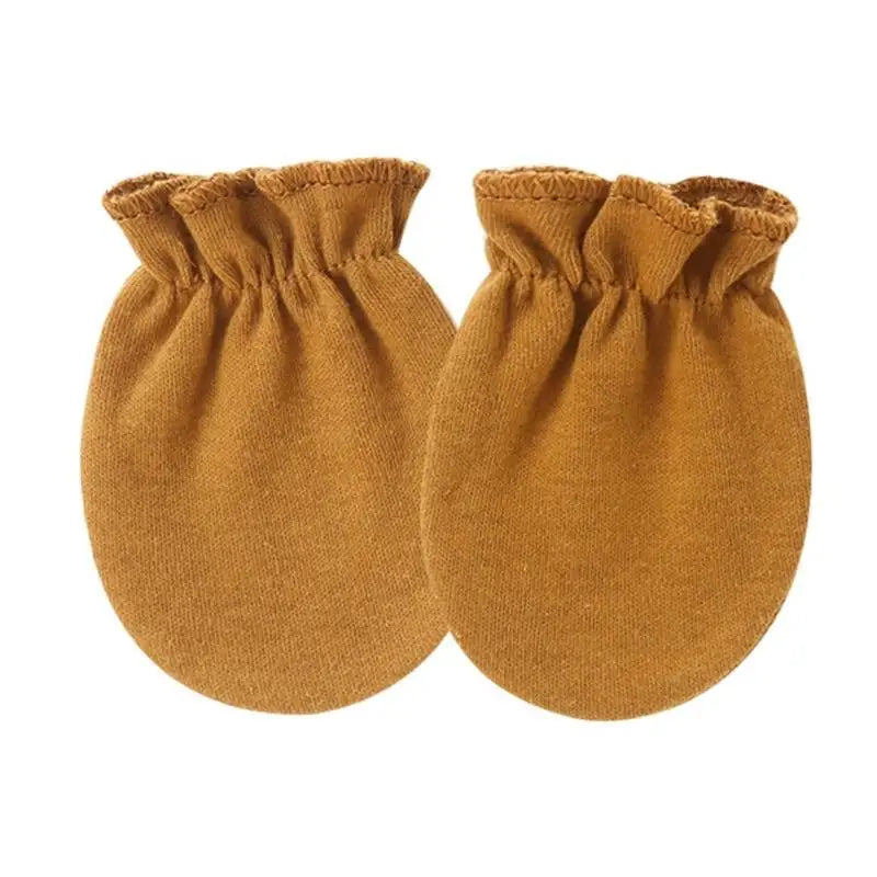 Baby Cotton Bonnet Hat & Scratch Mittens 4-Set | 0–6 Months Baby Hat & Mittens Set Peaceful Pleasures Health and Wellness