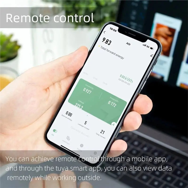 Y51A-WIFI Metering Circuit Breaker Switch Remote Control Two-Way Leakage Detection Overvoltage And Undervoltage Current Protecti Peaceful Pleasures Health and Wellness
