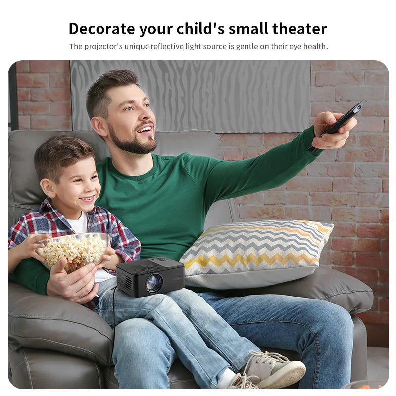 AUN A32 Pro Mini Android Projector | 4K HDMI WiFi 150" Theater Peaceful Pleasures Health and Wellness