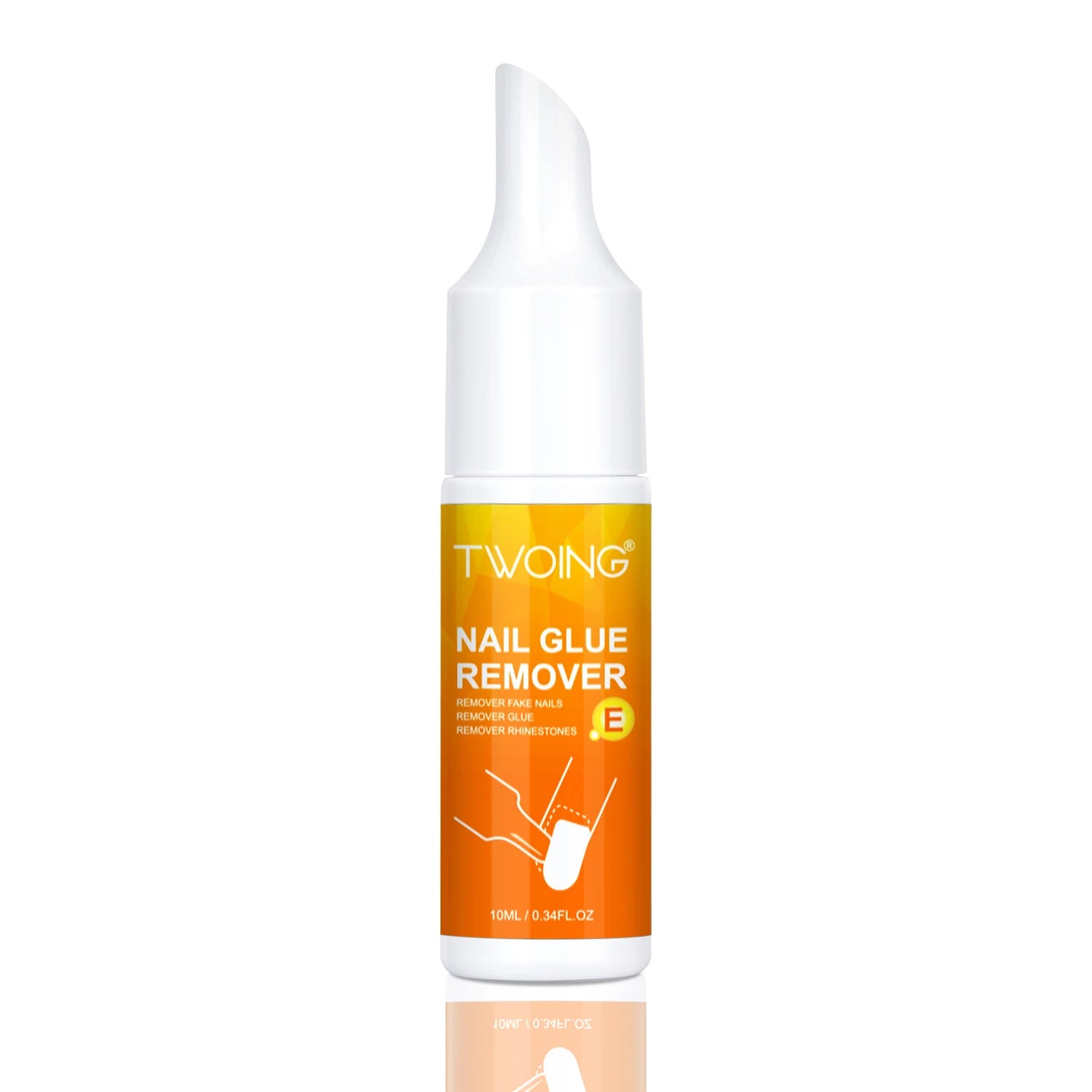 TWOING False Nail Tips Solid Adhesives Gel Remover Nail Liquid Easy To Soften Remover Press On Nails Gel Fake Tips Remover Tools Peaceful Pleasures Health and Wellness 1 bottle