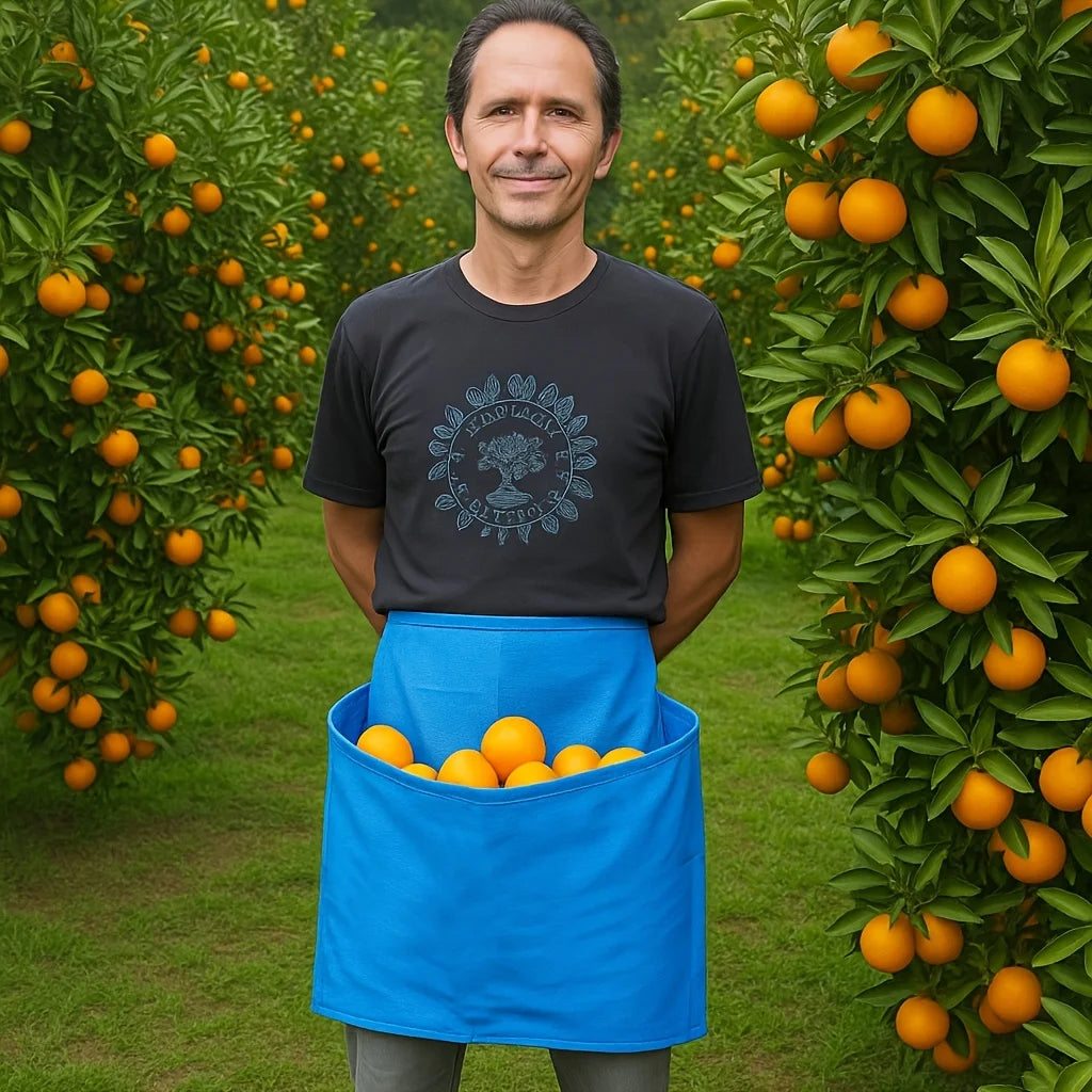 Fruit Picking & Foraging Bag with Waist Belt Harvest Apron Garden Harvest Apron Peaceful Pleasures Health and Wellness