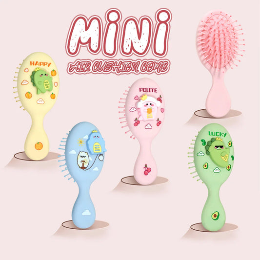 Cartoon Dinosaur Mini Air Cushion Massage Comb – Anti-Static Hair Comb Oasis Select