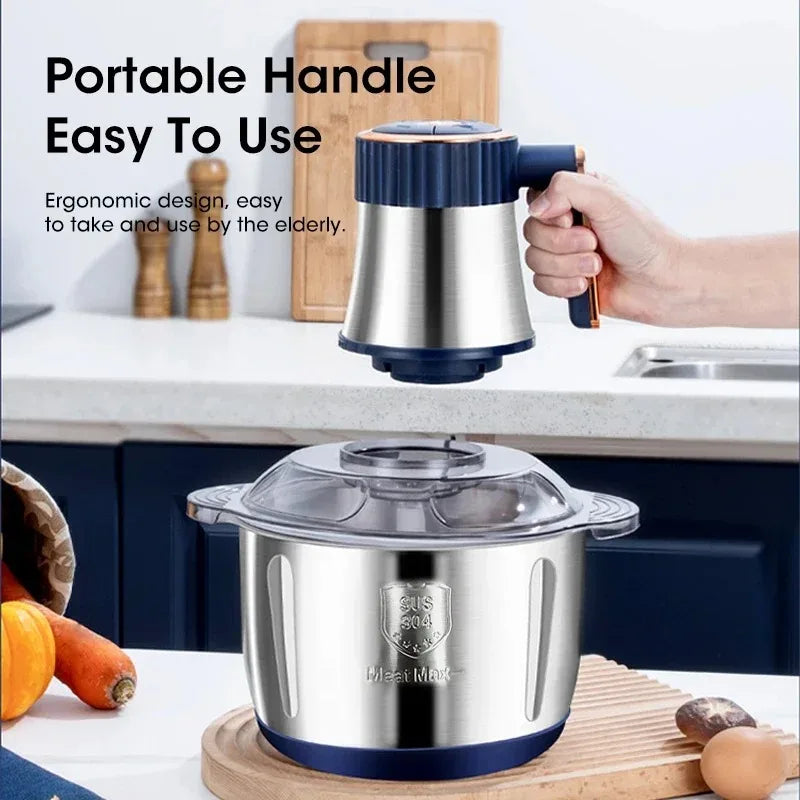 Heavy Duty Electric Meat Grinder 5L Large Capacity Multifunctional Home Food Processor Vegetable Slicer Baby Food Maker Peaceful Pleasures Health and Wellness