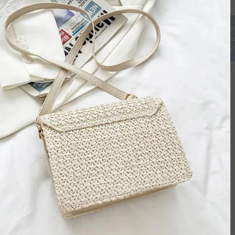 Personalised MRS Pearl Woven Straw Bag | Hen Party Bridal Gift