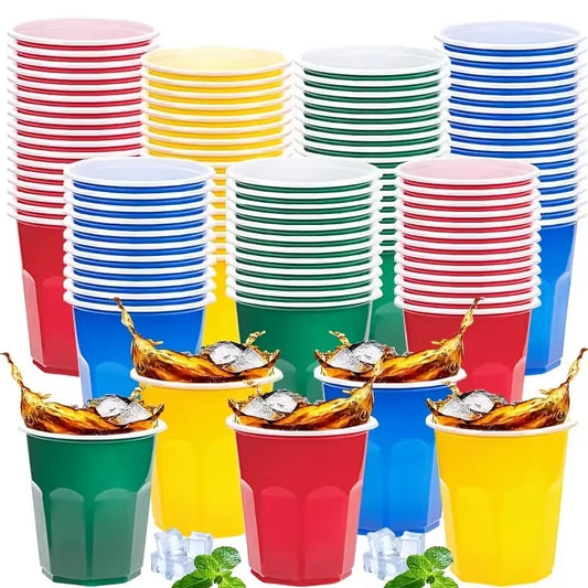 50-Pack Disposable Mini Shot Cups 2oz | Party Drinkware Disposable Shot Cups Peaceful Pleasures Health and Wellness