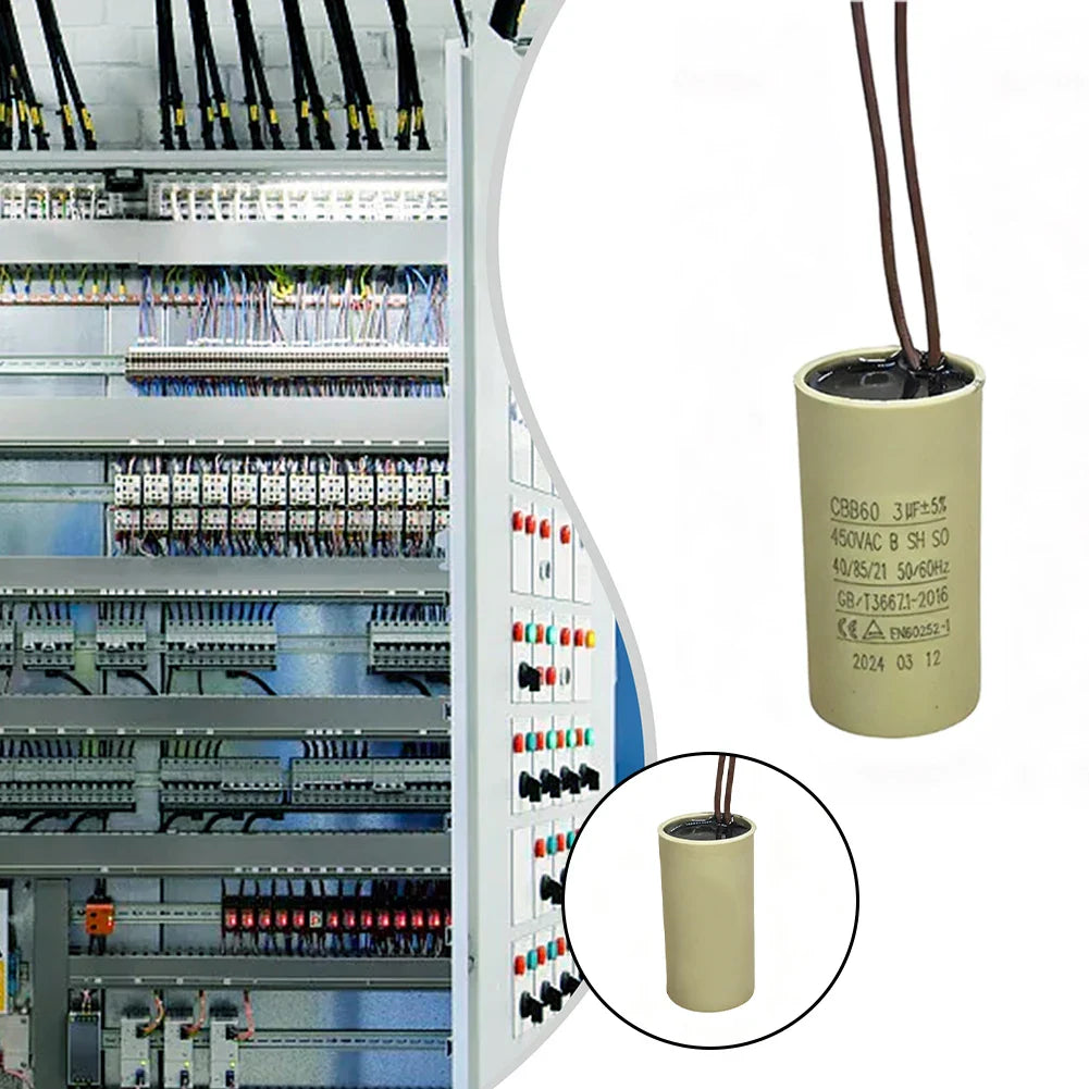 CBB60 2.5µF Motor Run Capacitor – Pumps, Compressors & HVAC