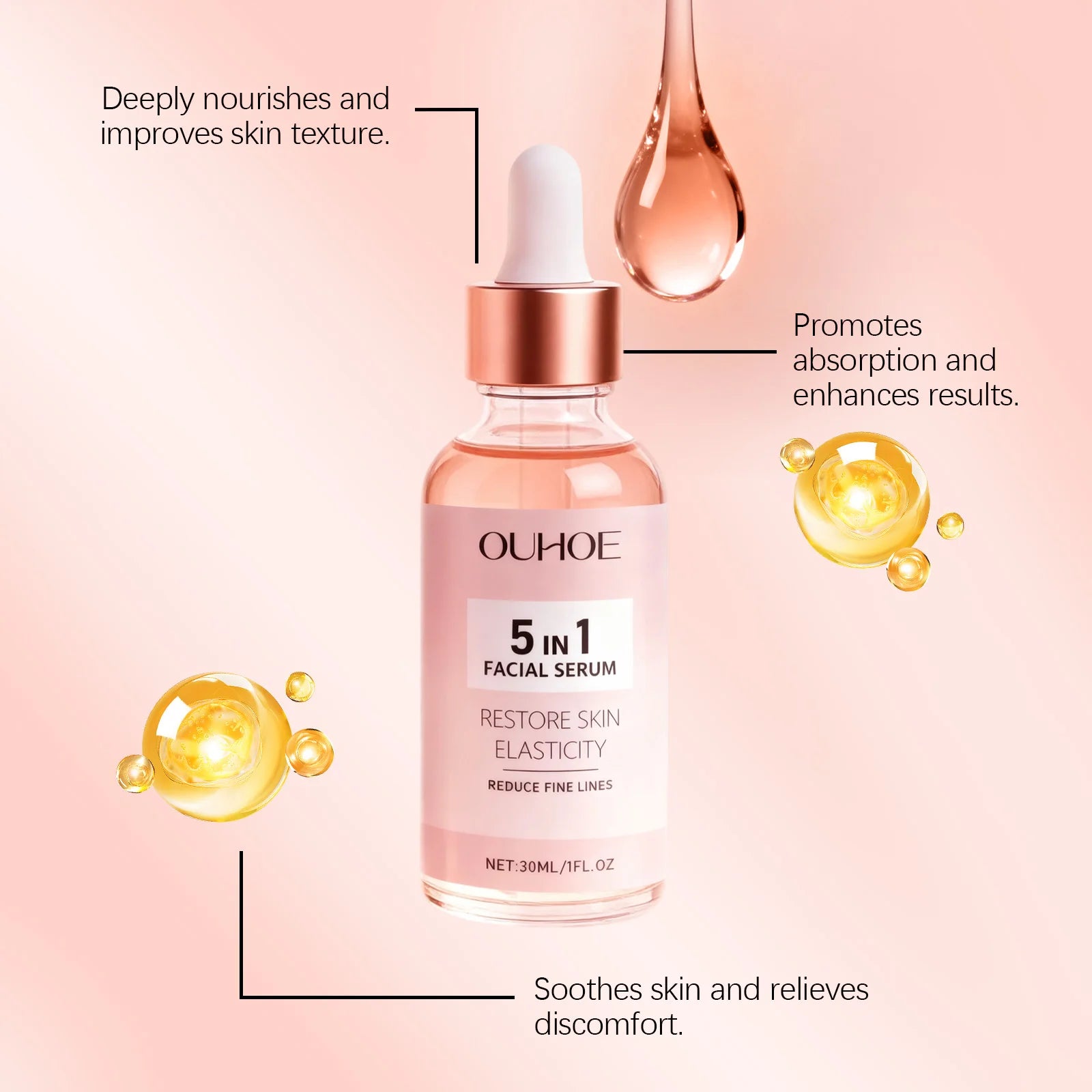 Antioxidant 5-in-1 Facial Serum | Brighten, Tighten & Fade Dark Spots Brightening Face Serum Peaceful Pleasures Health and Wellness