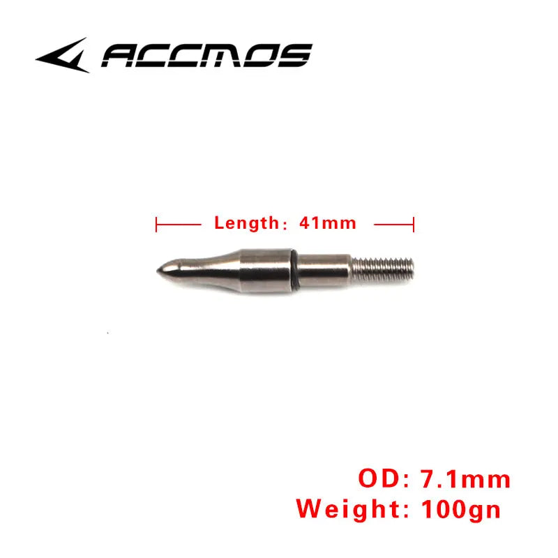100 Grain Target Arrow Head Tips Archery Point Recurve Compound Bow