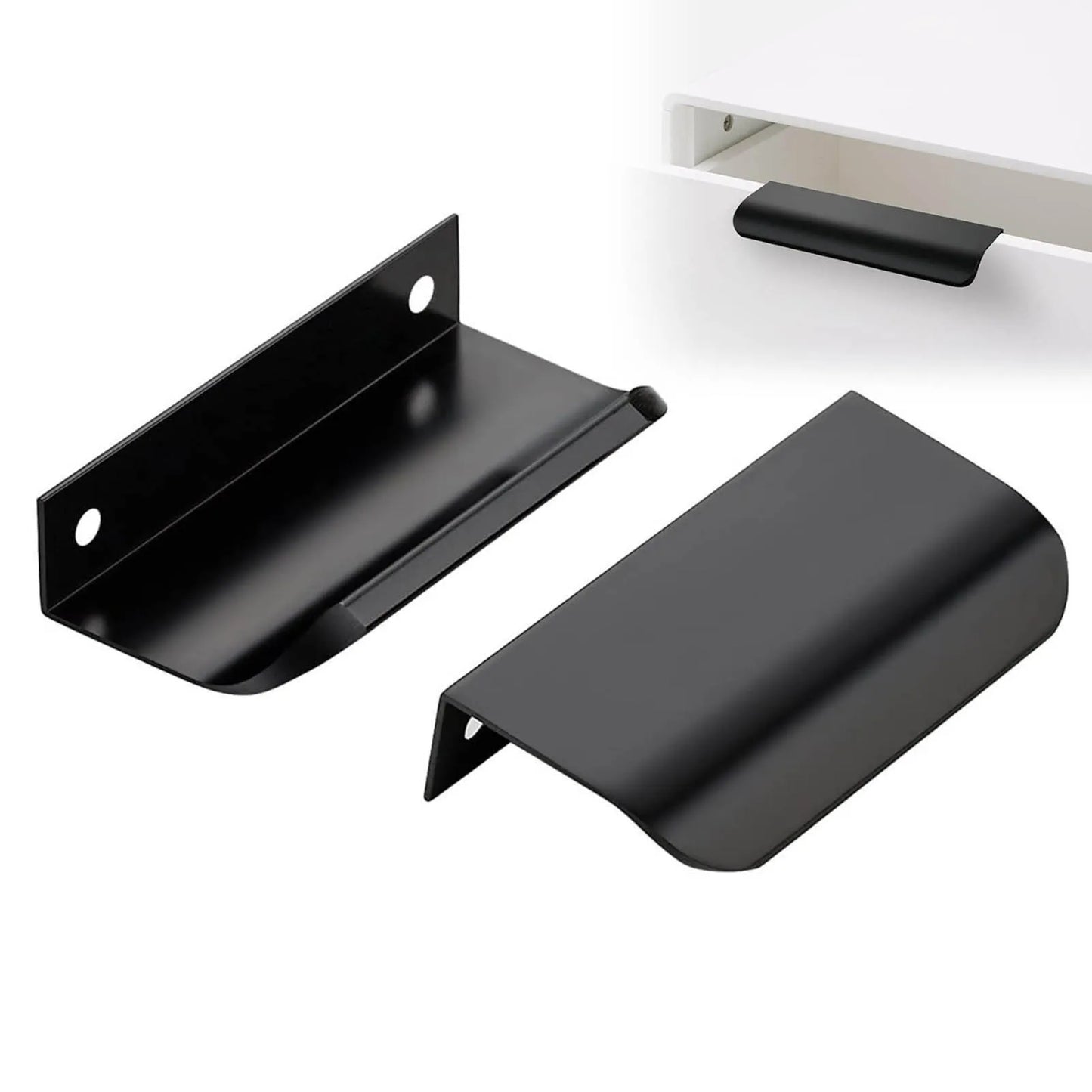 Finger Edge Pulls for Cabinets Metal Dresser Knobs Cabinet Door Pulls Knobs for Furniture Closet Wardrobe Peaceful Pleasures Health and Wellness