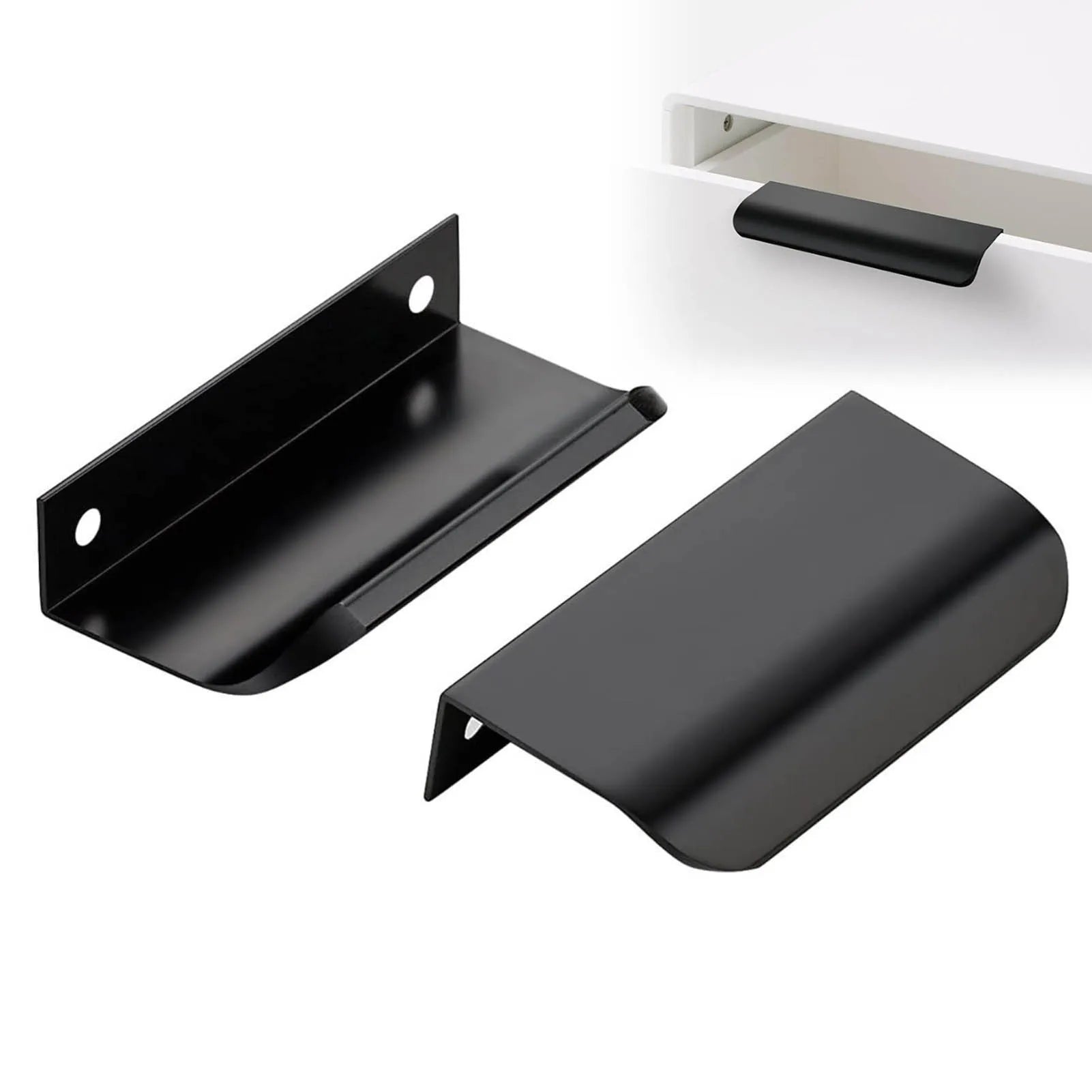 Finger Edge Pulls for Cabinets Metal Dresser Knobs Cabinet Door Pulls Knobs for Furniture Closet Wardrobe Peaceful Pleasures Health and Wellness