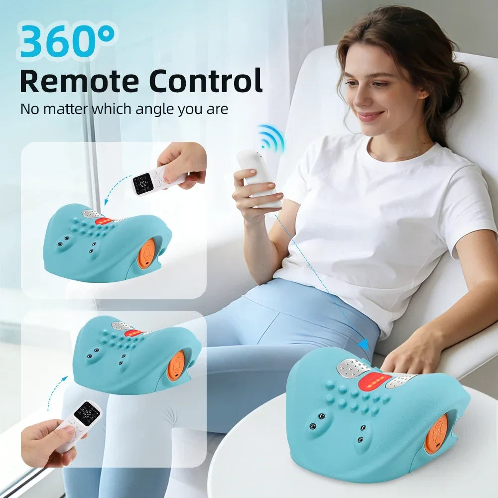 Electric Neck Shoulder Massager – Heat, EMS & Red Light, 6 Modes