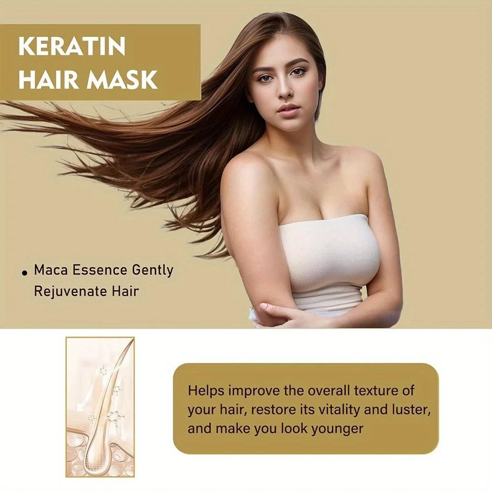 GZE Collagen Keratin Hair Mask Deep Conditioning 2 Pack Keratin Hair Mask Peaceful Pleasures Health and Wellness