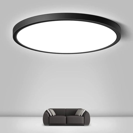 RUNTOIN 24W/28W Ultra-Thin Round LED Ceiling Light Panel