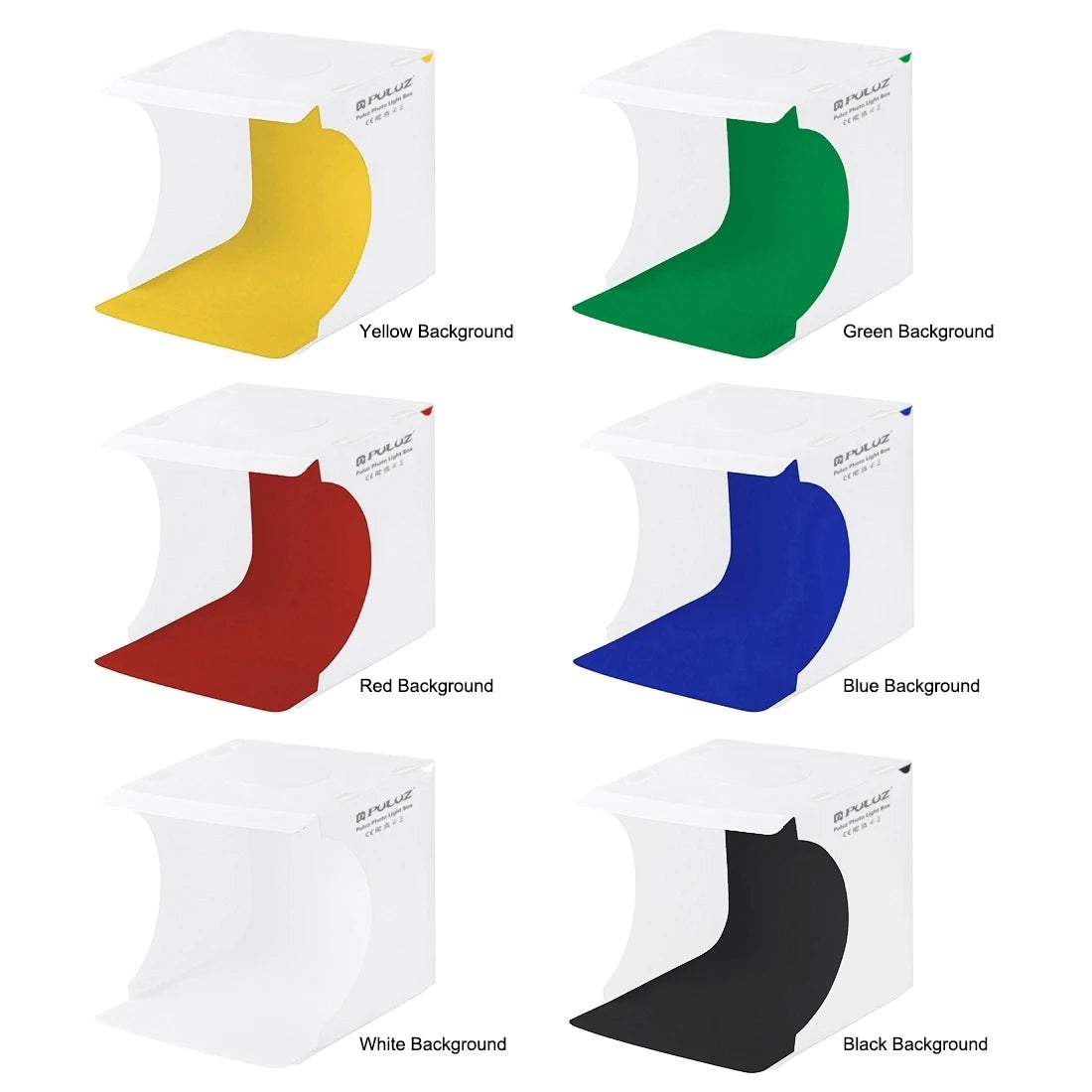 PULUZ 20cm LED Photo Studio Light Box Kit | 6 Backdrops