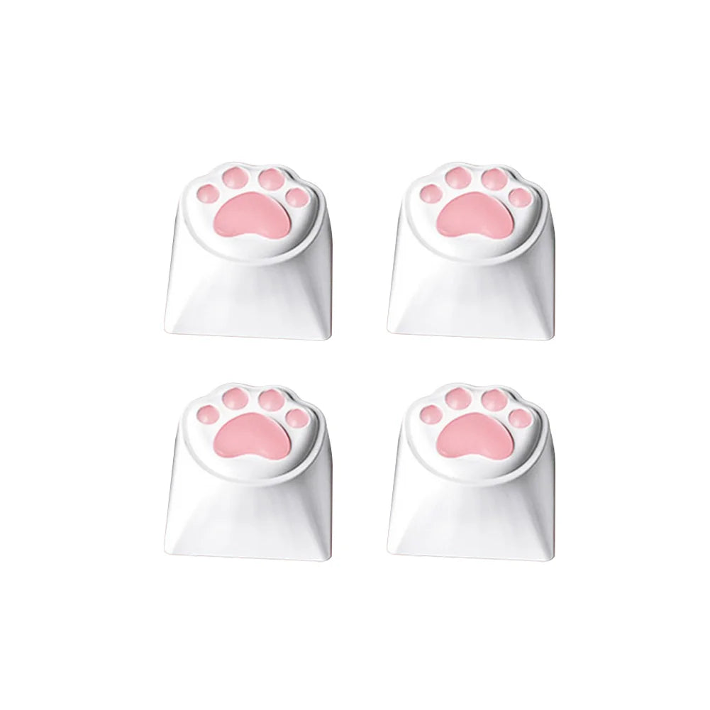 4-Pack 3D Cat Paw Keycaps for Cherry MX Mechanical Keyboards