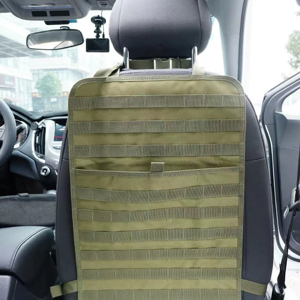 Molle Tactical Car Seat Cushion Universal Four Seasons Storage Bag Hanging Bags Car Stowing Tidying Pocket Interior Accessories Peaceful Pleasures Health and Wellness