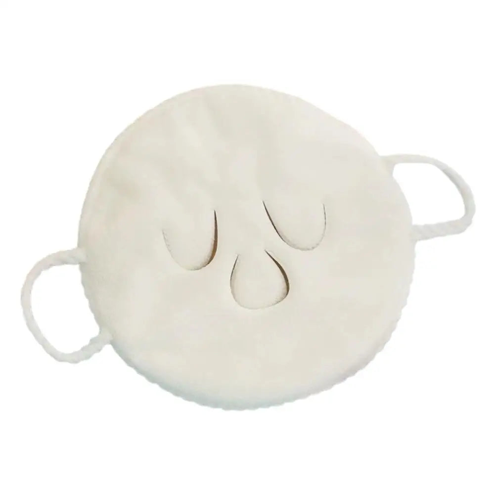 Reusable Face Steaming Towel – Hot & Cold Compress Facial Steam Mask for Pore Opening & Skin Hydration 25x25cm Peaceful Pleasures Health and Wellness A-three hole