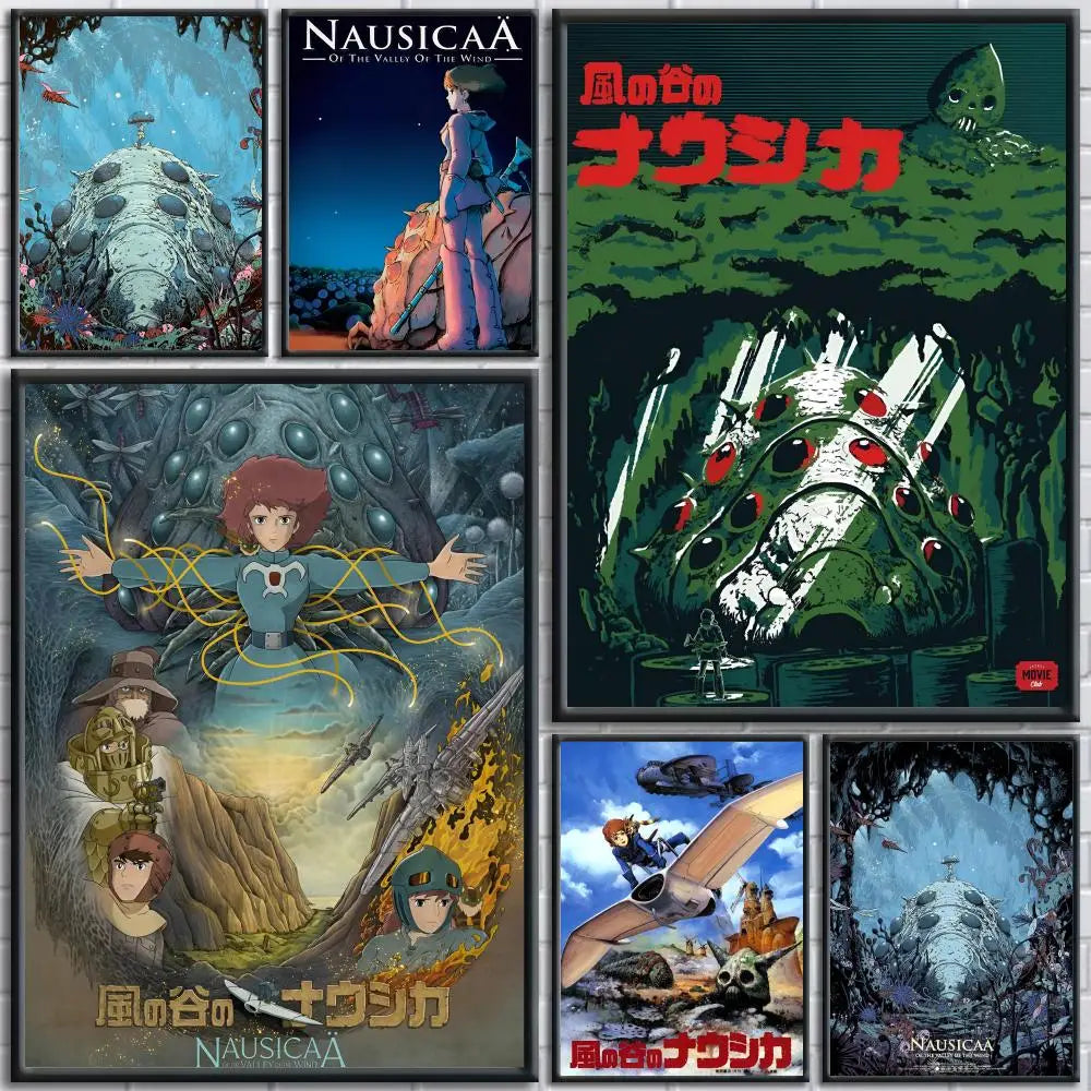 Nausicaä of the Valley of the Wind Anime Canvas Wall Art Poster