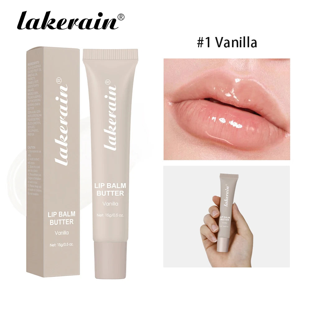 Butter Lip Balm Long Lasting Nourishes Moisturizes Soothes Lips Jelly Lip Gloss Oil Beautifying Smoothing Lip Care Balm Makeup Peaceful Pleasures Health and Wellness Vanilla