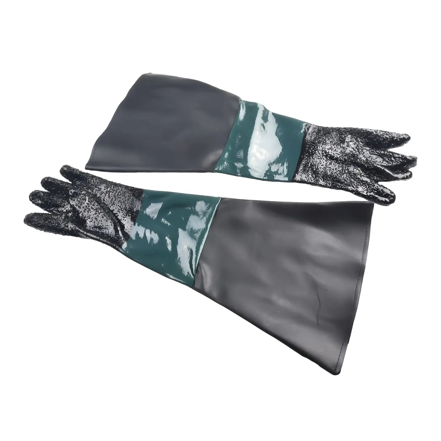 1 Pair PVC Sandblasting Gloves 11 8 Diameter Opening Sandblaster