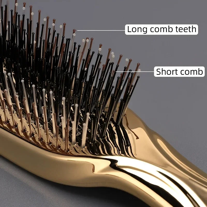 Dry And Wet Dual-use Comb Hairdressing Scalp Massage BrushPortable Soft Anti-frizz Comb Head Massager Hair Beauty Styling Tools Peaceful Pleasures Health and Wellness