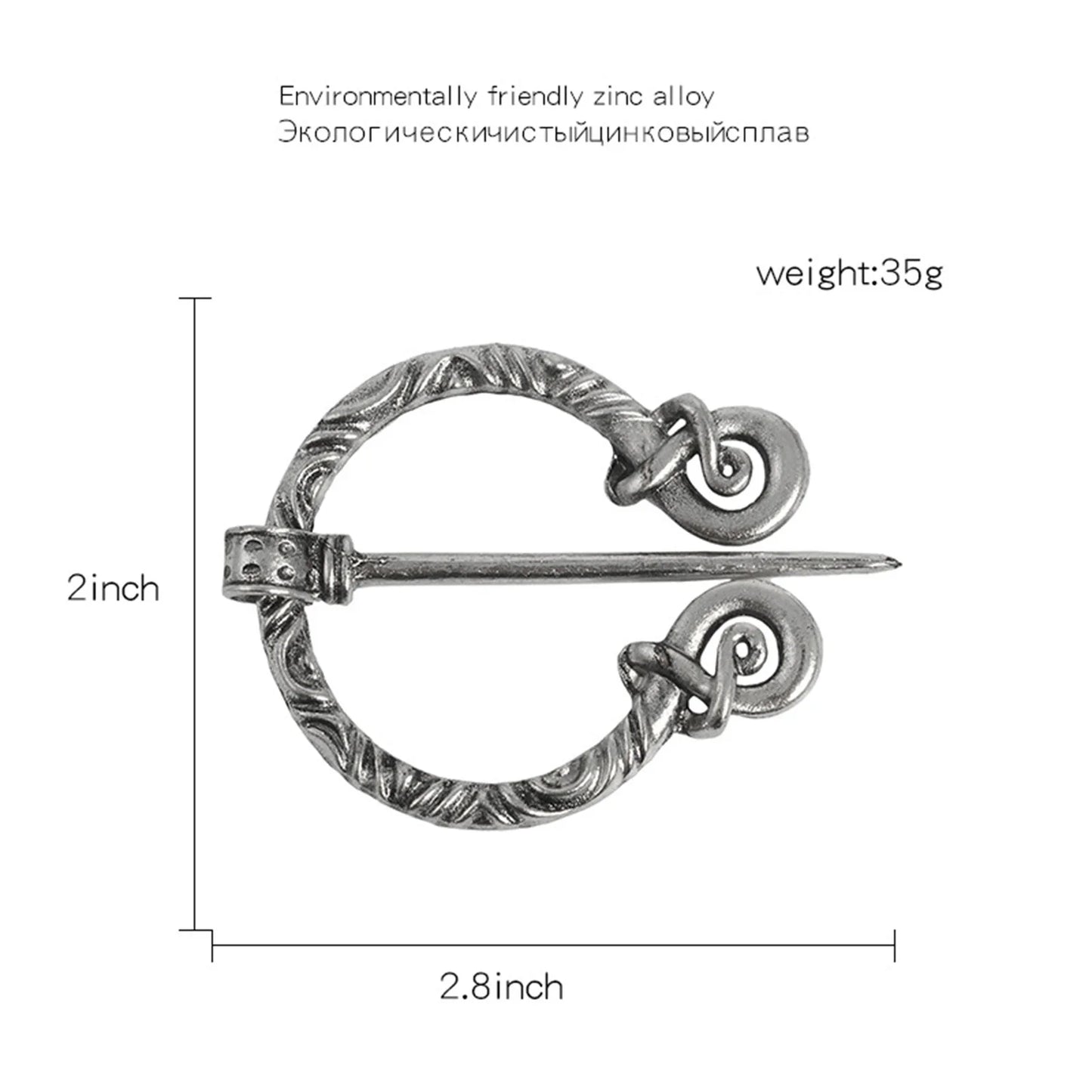 Nordic Style Metal Simple Brooch Suit Scarf Clip Brooch Pin Fashion Jewelry for Coats Jackets Sweaters Suit Peaceful Pleasures Health and Wellness