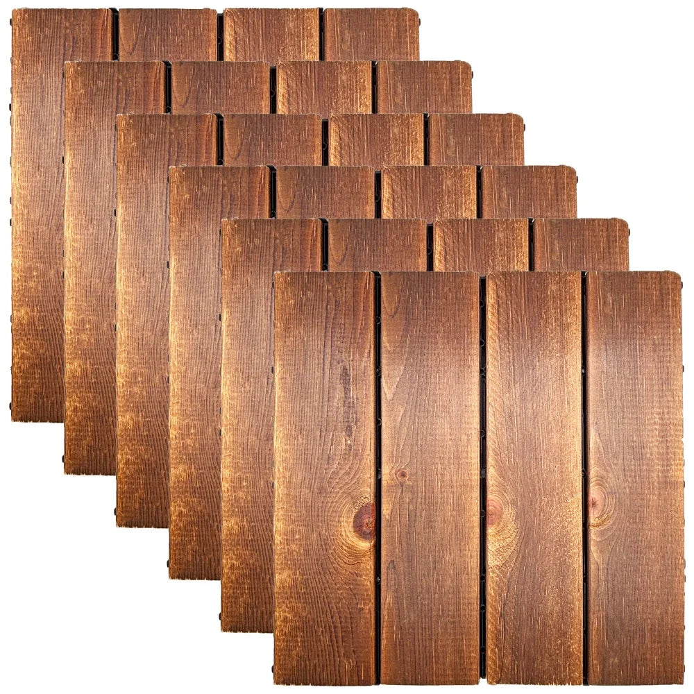 30PCS Outdoor Ground Decoration Of Household Splicing Solid Wood Flooring, Terrace, Courtyard, Balcony Renovation Peaceful Pleasures Health and Wellness
